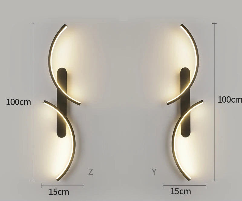 Minimalistisk LED Væglampe