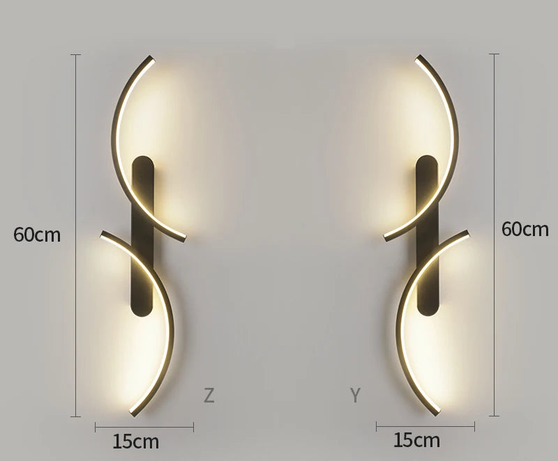 Minimalistisk LED Væglampe