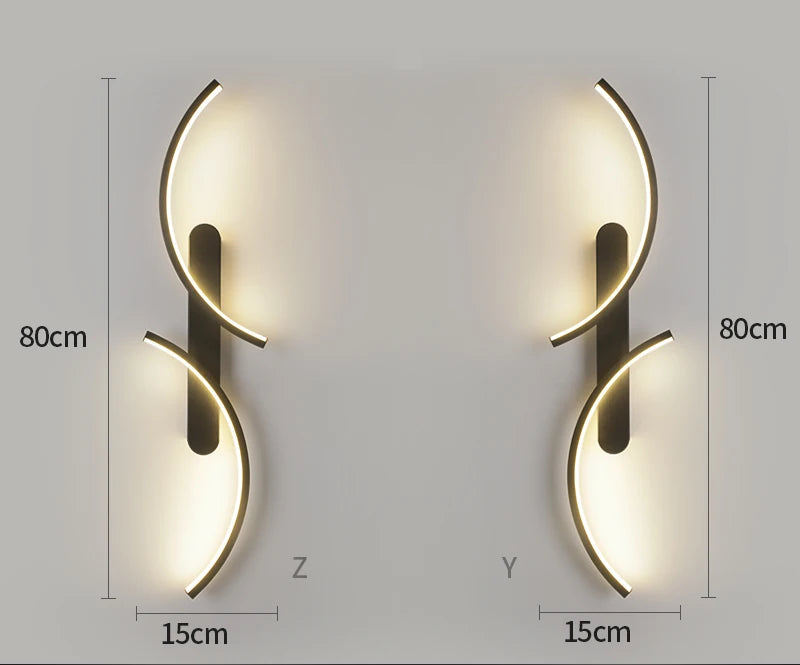 Minimalistisk LED Væglampe